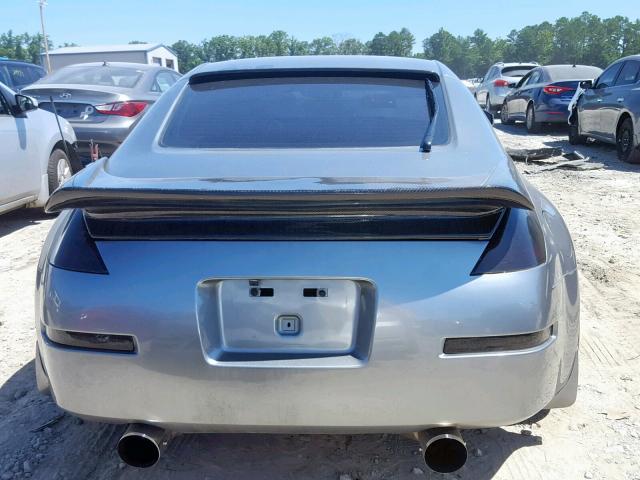 JN1AZ34D94T152939 - 2004 NISSAN 350Z COUPE GRAY photo 9