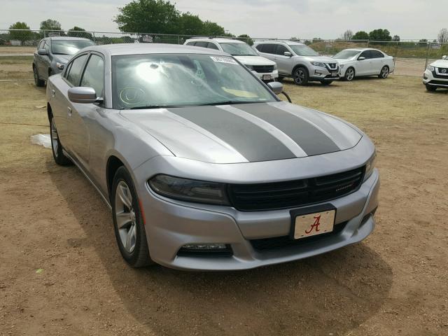 2C3CDXHG1FH869890 - 2015 DODGE CHARGER SX SILVER photo 1