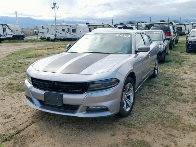 2C3CDXHG1FH869890 - 2015 DODGE CHARGER SX SILVER photo 2