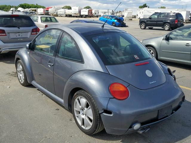 3VWFE21C73M412835 - 2003 VOLKSWAGEN NEW BEETLE ნაცრისფერი ფოტო 3