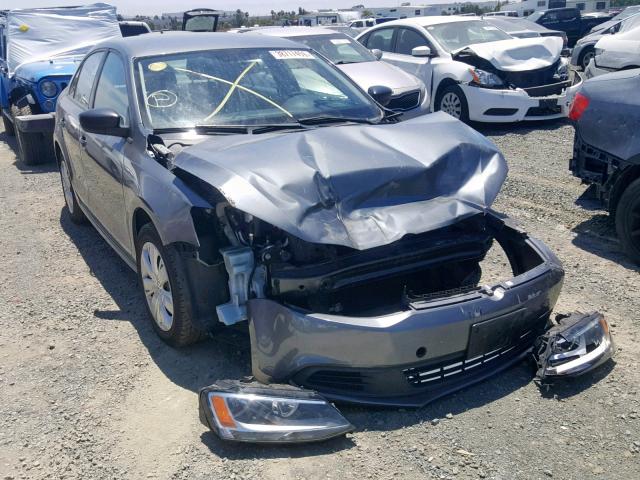 3VWLL7AJ9EM309360 - 2014 VOLKSWAGEN JETTA TDI GRAY photo 1