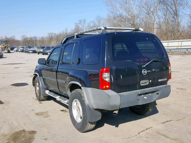 5N1ED28T43C676776 - 2003 NISSAN XTERRA XE BLACK photo 3