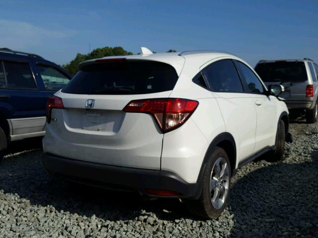 3CZRU5H76HM724854 - 2017 HONDA HR-V EXL WHITE photo 4