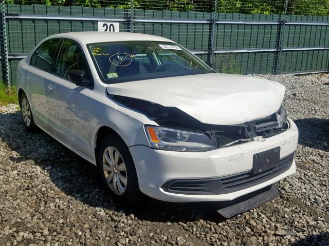 3VW2K7AJ3DM391003 - 2013 VOLKSWAGEN JETTA BASE WHITE photo 1