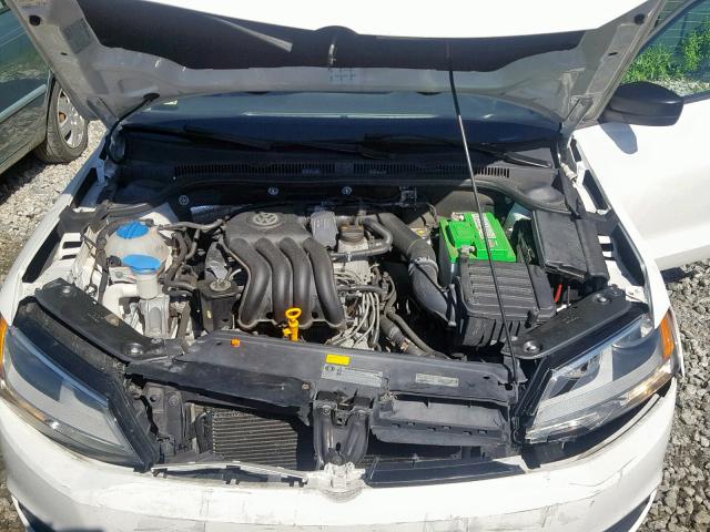 3VW2K7AJ3DM391003 - 2013 VOLKSWAGEN JETTA BASE WHITE photo 7