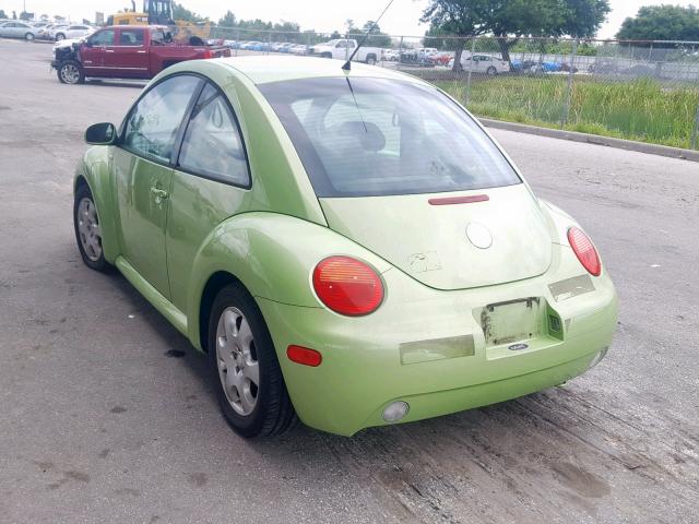 3VWCK21C03M417743 - 2003 VOLKSWAGEN NEW BEETLE მწვანე ფოტო 3