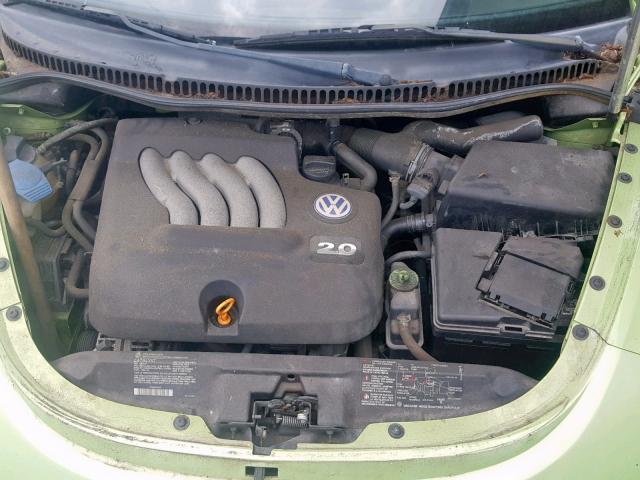 3VWCK21C03M417743 - 2003 VOLKSWAGEN NEW BEETLE მწვანე ფოტო 7