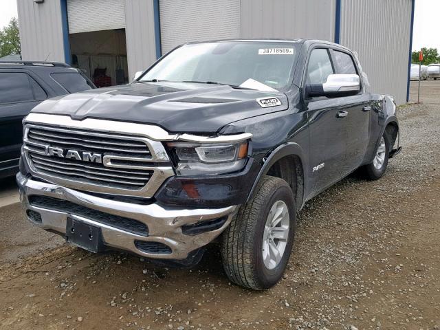 1C6SRFRT2KN722971 - 2019 RAM 1500 LARAM BLACK photo 2