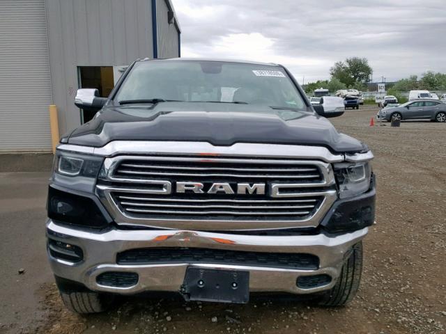 1C6SRFRT2KN722971 - 2019 RAM 1500 LARAM BLACK photo 9