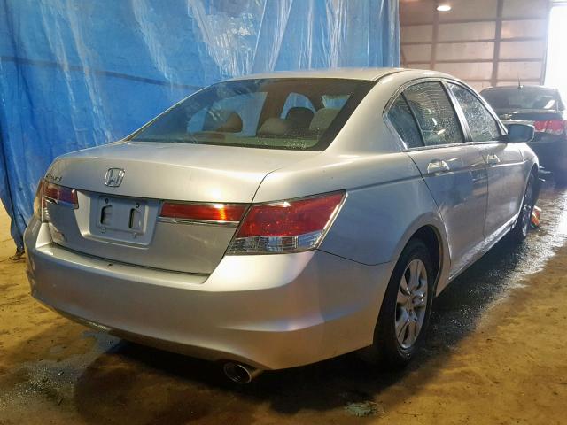 1HGCP2F42CA228578 - 2012 HONDA ACCORD LXP SILVER photo 4