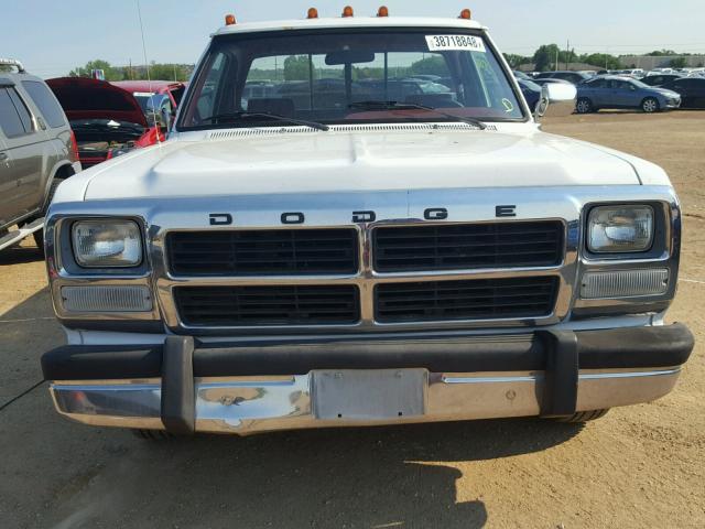 1B7KE36Z3NS598498 - 1992 DODGE D-SERIES D WHITE photo 9