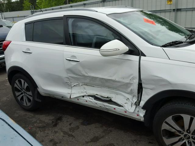 KNDPC3A28C7278311 - 2012 KIA SPORTAGE E WHITE photo 9