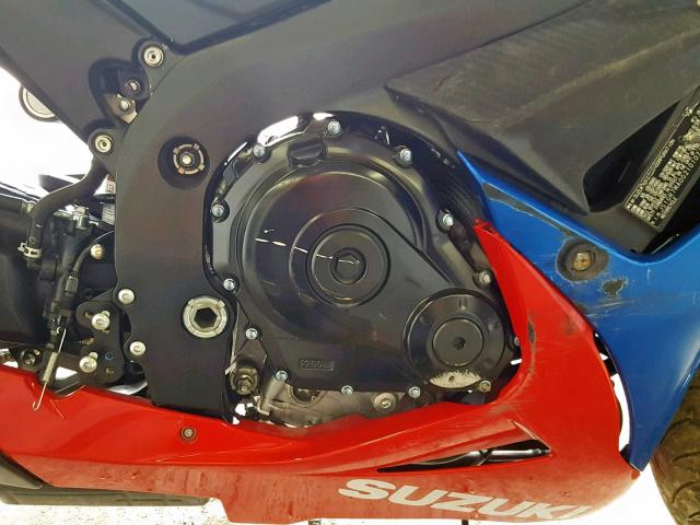 JS1GR7MA0G2101077 - 2016 SUZUKI GSX-R750 BLUE photo 7