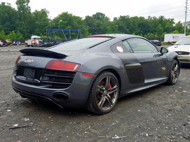 WUAGNAFG5CN001584 - 2012 AUDI R8 5.2 QUA GRAY photo 4