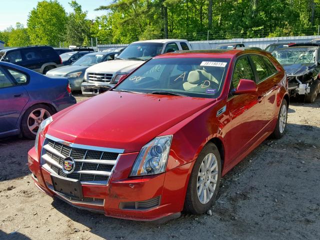 1G6DE8EG7A0118123 - 2010 CADILLAC CTS LUXURY RED photo 2