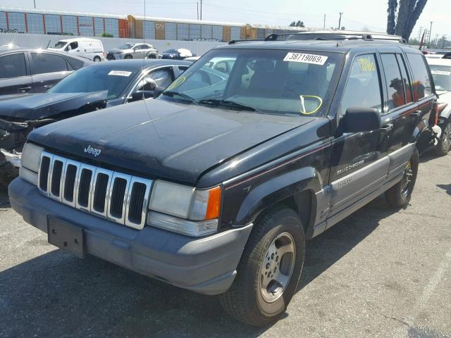 1J4GZ58S1TC146704 - 1996 JEEP GRAND CHER BLACK photo 2