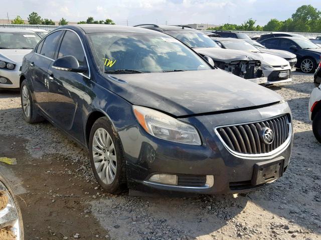 2G4GS5EV1D9183636 - 2013 BUICK REGAL PREM CHARCOAL photo 1