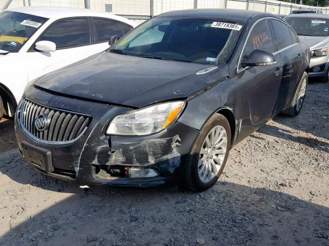 2G4GS5EV1D9183636 - 2013 BUICK REGAL PREM CHARCOAL photo 2