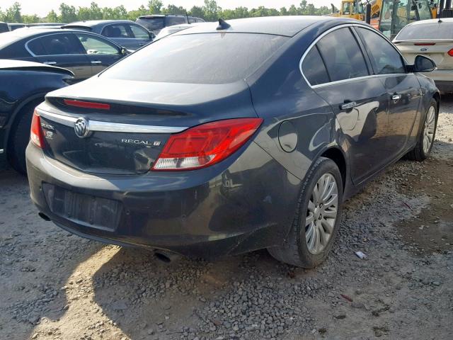 2G4GS5EV1D9183636 - 2013 BUICK REGAL PREM CHARCOAL photo 4