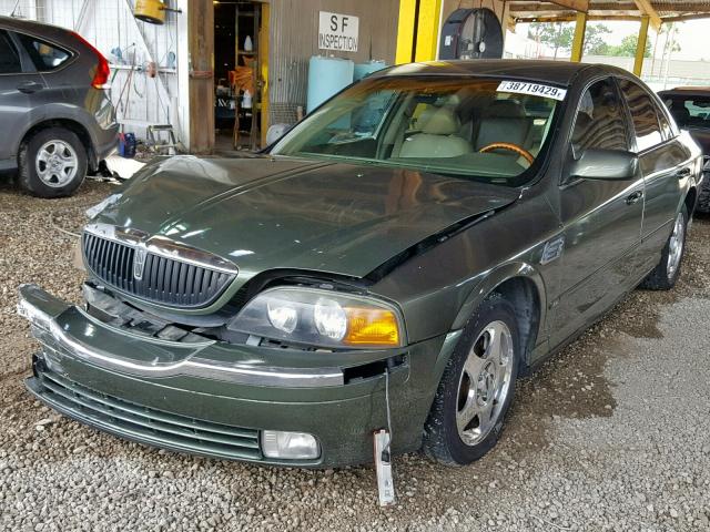 1LNHM87A3YY818254 - 2000 LINCOLN LS GREEN photo 2