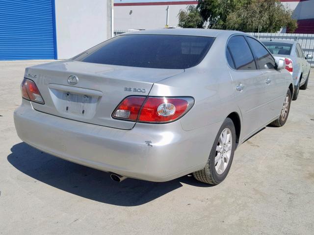 JTHBF30G836018039 - 2003 LEXUS ES 300 SILVER photo 4