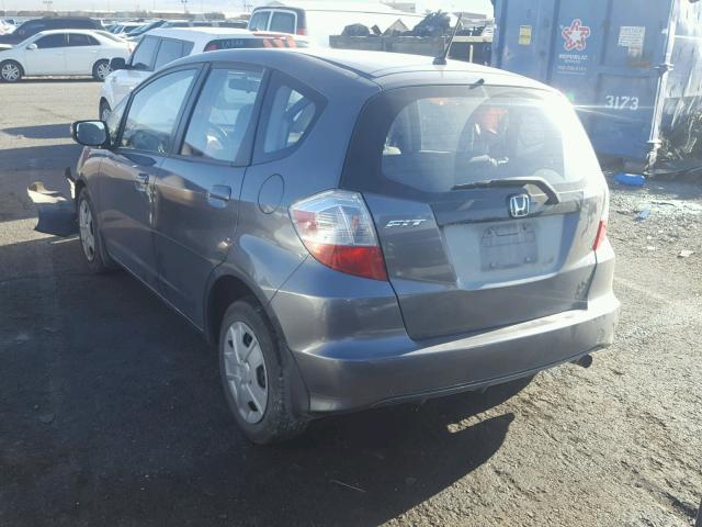 JHMGE8H36DC009897 - 2013 HONDA FIT CHARCOAL photo 3