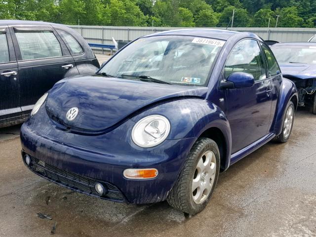 3VWCB21C62M405899 - 2002 VOLKSWAGEN NEW BEETLE Mavi foto 2