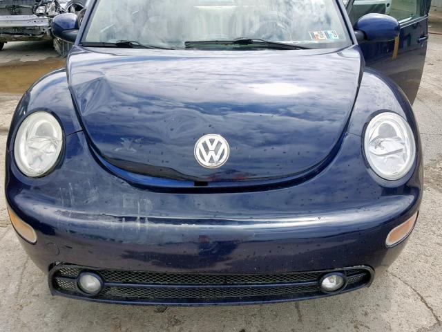 3VWCB21C62M405899 - 2002 VOLKSWAGEN NEW BEETLE Mavi foto 7