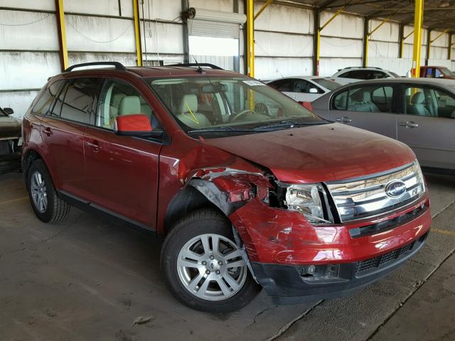 2FMDK38C37BA61794 - 2007 FORD EDGE SEL RED photo 1