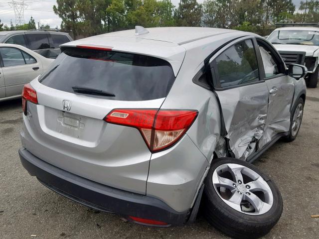 3CZRU5H5XGM748037 - 2016 HONDA HR-V EX SILVER photo 4