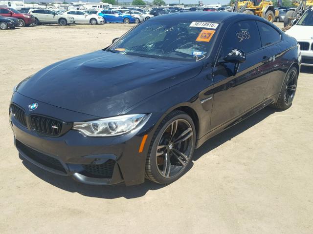 WBS3R9C55GK336183 - 2016 BMW M4 BLACK photo 2