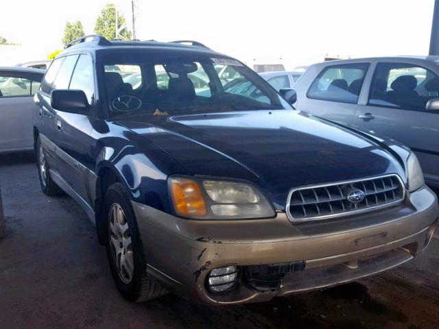 4S3BH675047639790 - 2004 SUBARU LEGACY OUT BLUE photo 1