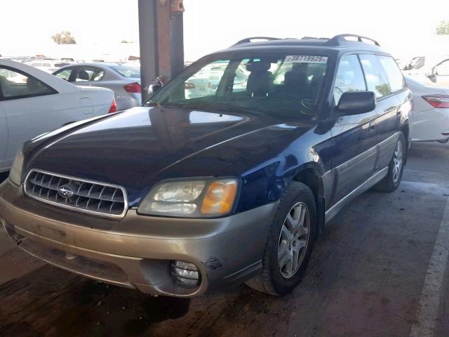 4S3BH675047639790 - 2004 SUBARU LEGACY OUT BLUE photo 2