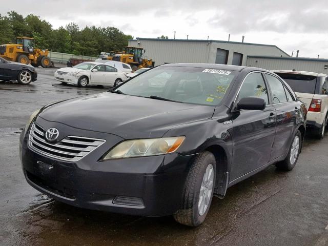 4T1BB46K58U057295 - 2008 TOYOTA CAMRY HYBR BLACK photo 2