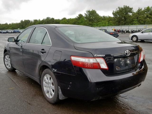 4T1BB46K58U057295 - 2008 TOYOTA CAMRY HYBR BLACK photo 3