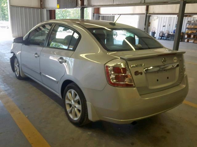 3N1AB6AP0BL666488 - 2011 NISSAN SENTRA 2.0 SILVER photo 3