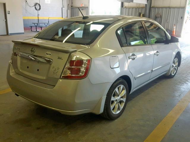 3N1AB6AP0BL666488 - 2011 NISSAN SENTRA 2.0 SILVER photo 4