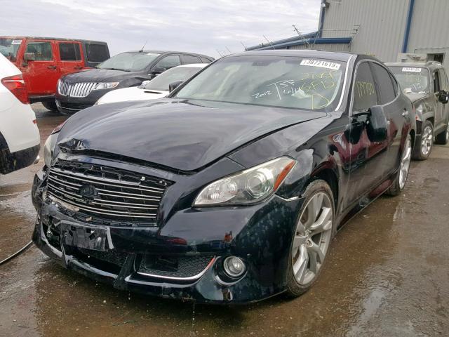 JN1BY1AP3CM334090 - 2012 INFINITI M37 BLACK photo 2