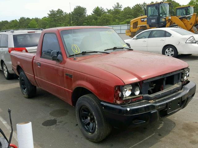 1FTYR10U31TA28263 - 2001 FORD RANGER RED photo 1