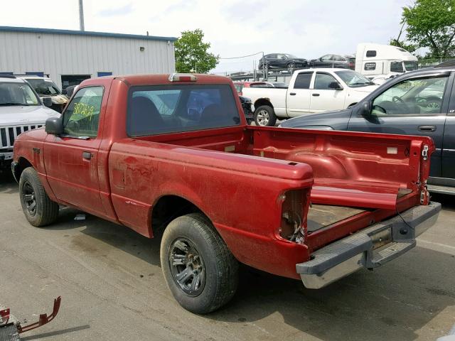 1FTYR10U31TA28263 - 2001 FORD RANGER RED photo 3