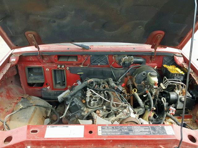 1FTYR10U31TA28263 - 2001 FORD RANGER RED photo 7