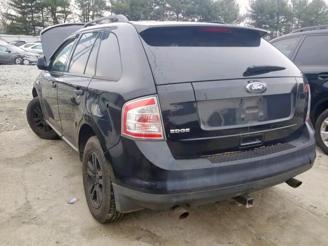 2FMDK36C98BA99552 - 2008 FORD EDGE SE BLACK photo 3