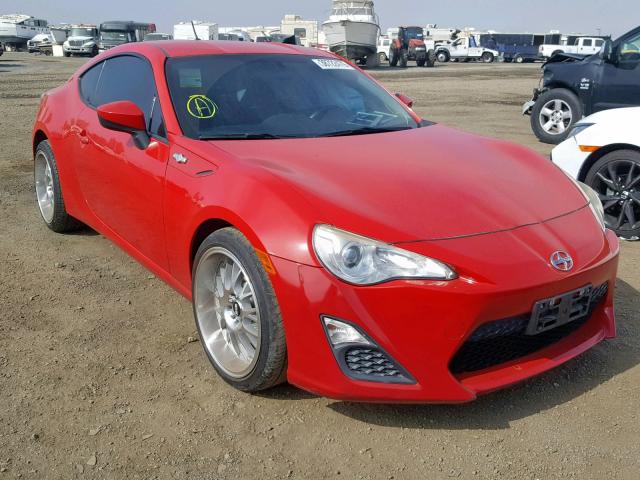 JF1ZNAA18D1719900 - 2013 TOYOTA SCION FR-S RED photo 1