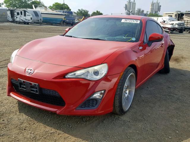 JF1ZNAA18D1719900 - 2013 TOYOTA SCION FR-S RED photo 2