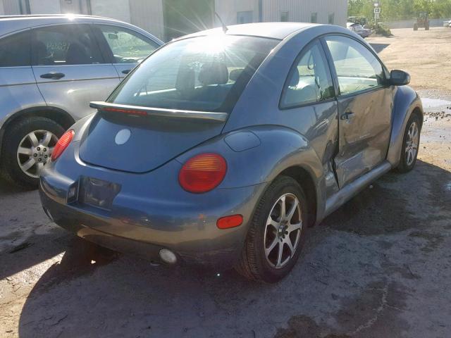3VWBK21CX4M400736 - 2004 VOLKSWAGEN NEW BEETLE SILVER photo 4