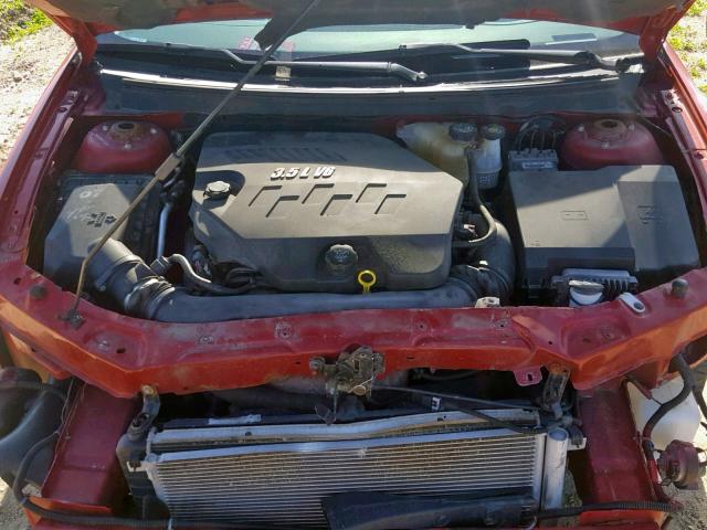 1G2ZH58N474117522 - 2007 PONTIAC G6 GT RED photo 7