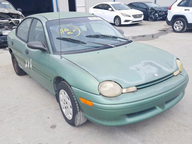 1B3ES47C7XD153373 - 1999 DODGE NEON HIGHL GREEN photo 1