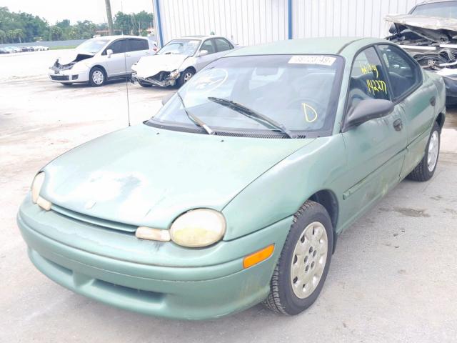 1B3ES47C7XD153373 - 1999 DODGE NEON HIGHL GREEN photo 2