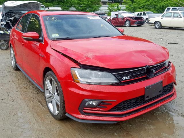 3VW5T7AJ3HM238606 - 2017 VOLKSWAGEN JETTA GLI RED photo 1