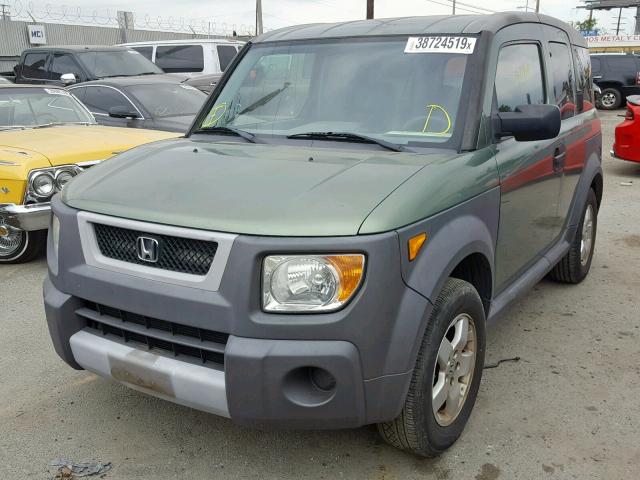 5J6YH18655L014597 - 2005 HONDA ELEMENT EX GREEN photo 2